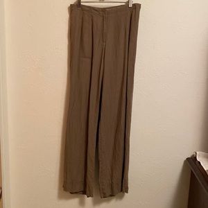 J Jill Women’s 10 Brown Linen Slacks